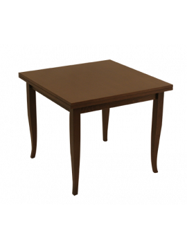 TULIPIE-MALAGA τραπέζι κουζίνας ξύλινo ΚΑΡΥΔΙ, 90x90(x2)